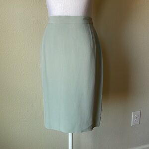 Giorgio Armani mint green straight skirt size 12